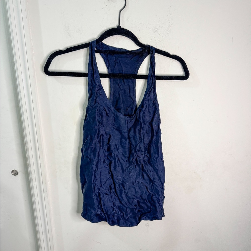 NWOT Harper Wilde Navy Blue Women's Pajama Racerback Tank Top, size XS